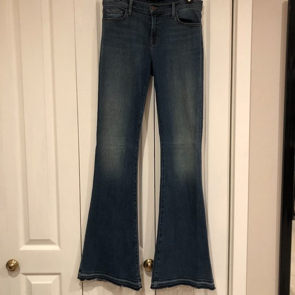 J Brand Sneaker Flare Jeans in Ashbury - Picture 1 of 10